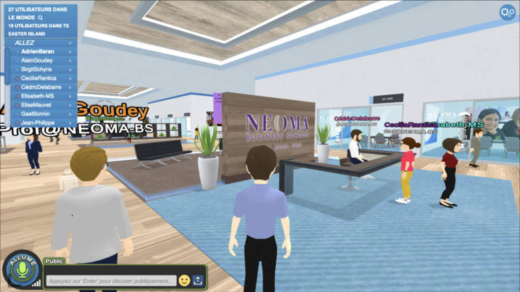 Rentrée d’une nouvelle ère : Laval Virtual conçoit le premier campus numérique pour NEOMA Business School © DR