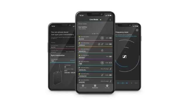 L’appli Smart Assist App guide les utilisateurs dans l’installation de leur système de micro sans fil. © DR