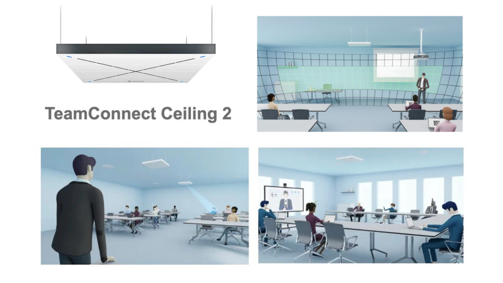 Avec TruVoicelift, TeamConnect Ceiling 2 assure une intelligibilité parfaite du discours en salles de classe et ou de conférence © DR