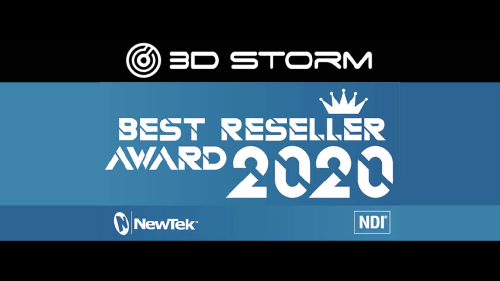 Les Awards 2020 "3D Storm NewTek Best Reseller Award" © DR