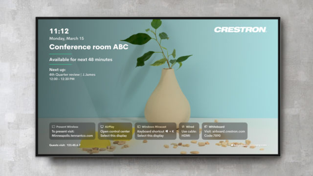 Crestron lance la nouvelle génération de solutions de présentation sans fil AirMedia pour les espaces de travail d’entreprises d’aujourd’hui © DR