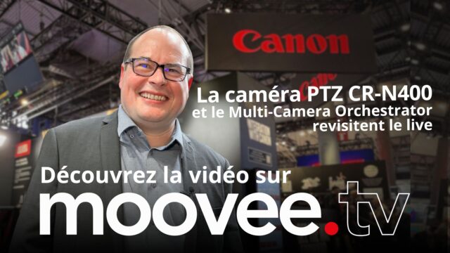 Fabien Noyant sur le stand Canon de l'ISE 2026