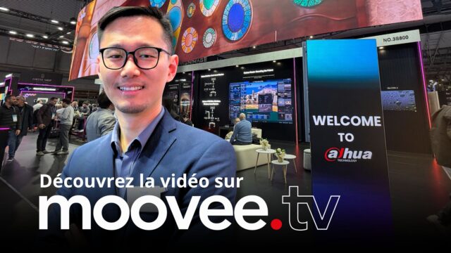 Sur le stand Dahua à l’ISE 2026, Gerald Chen présente une gamme d’affichage couvrant MicroLED, écrans pliables, LED rental et affichage dynamique.