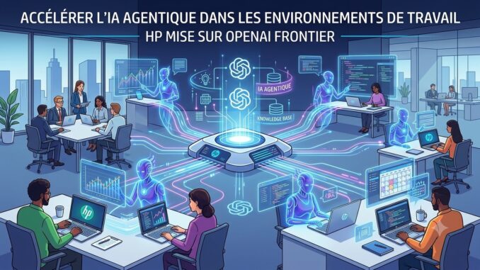 HP OpenAI Frontier IA agentique environnement de travail