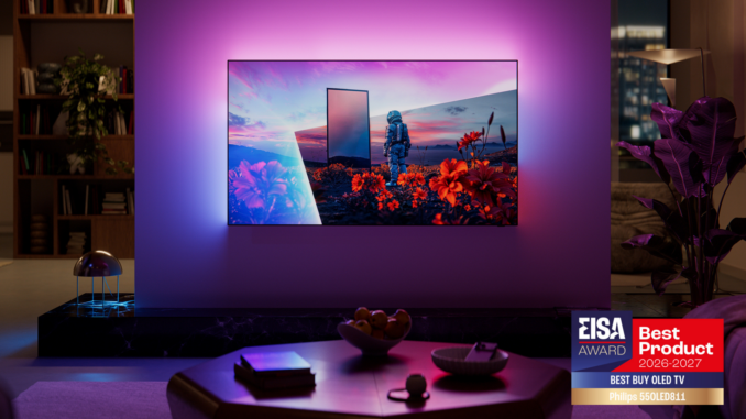 Philips Ambilight TV décroche deux prix EISA pour ses OLED 2026