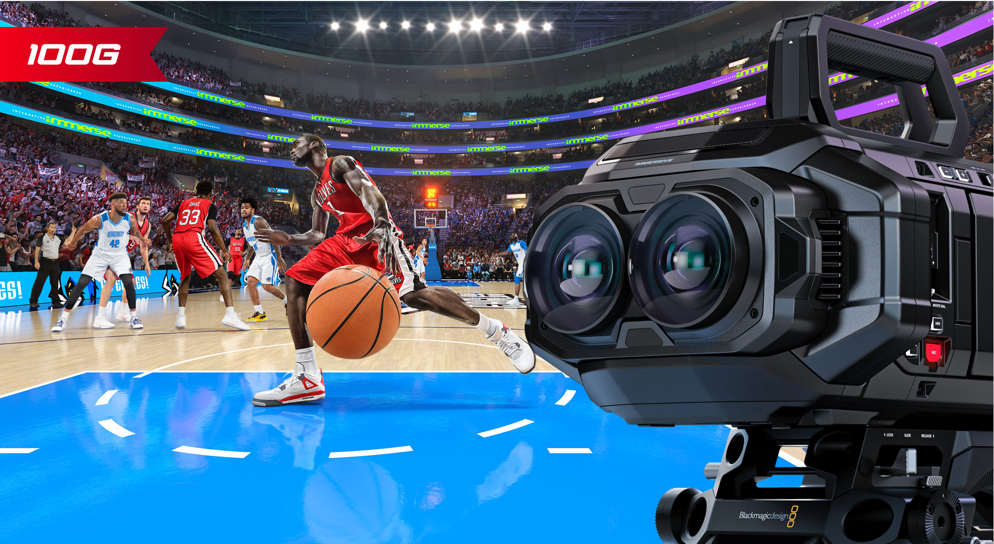 Blackmagic URSA Cine Immersive 100G : l’Apple Immersive Video passe au direct