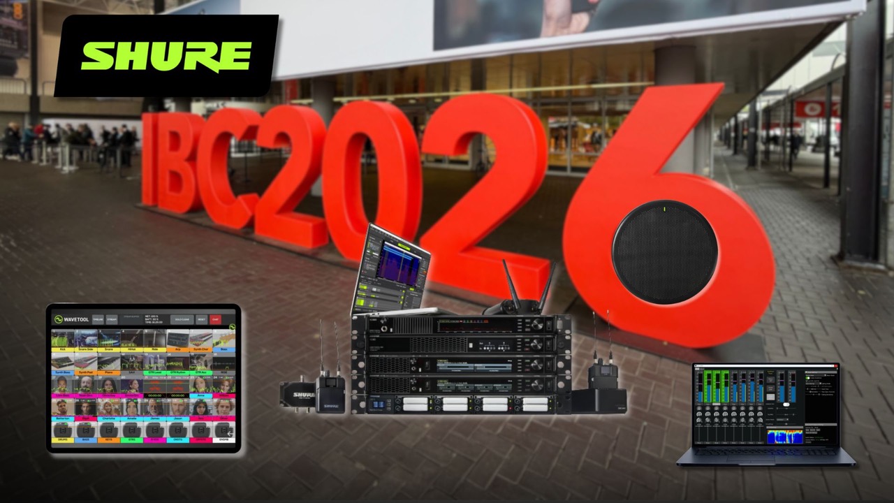 À Amsterdam, Shure reliait captation multizone, isolation des sons, monitoring logiciel et infrastructures HF évolutives.